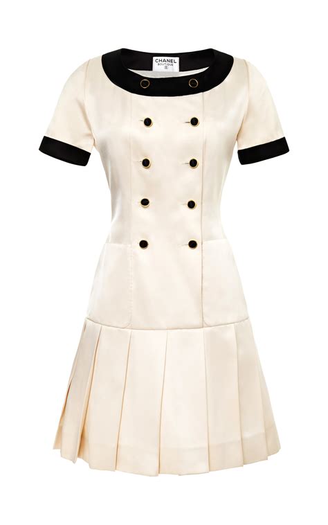 chanel white mini dress|pre owned Chanel dresses.